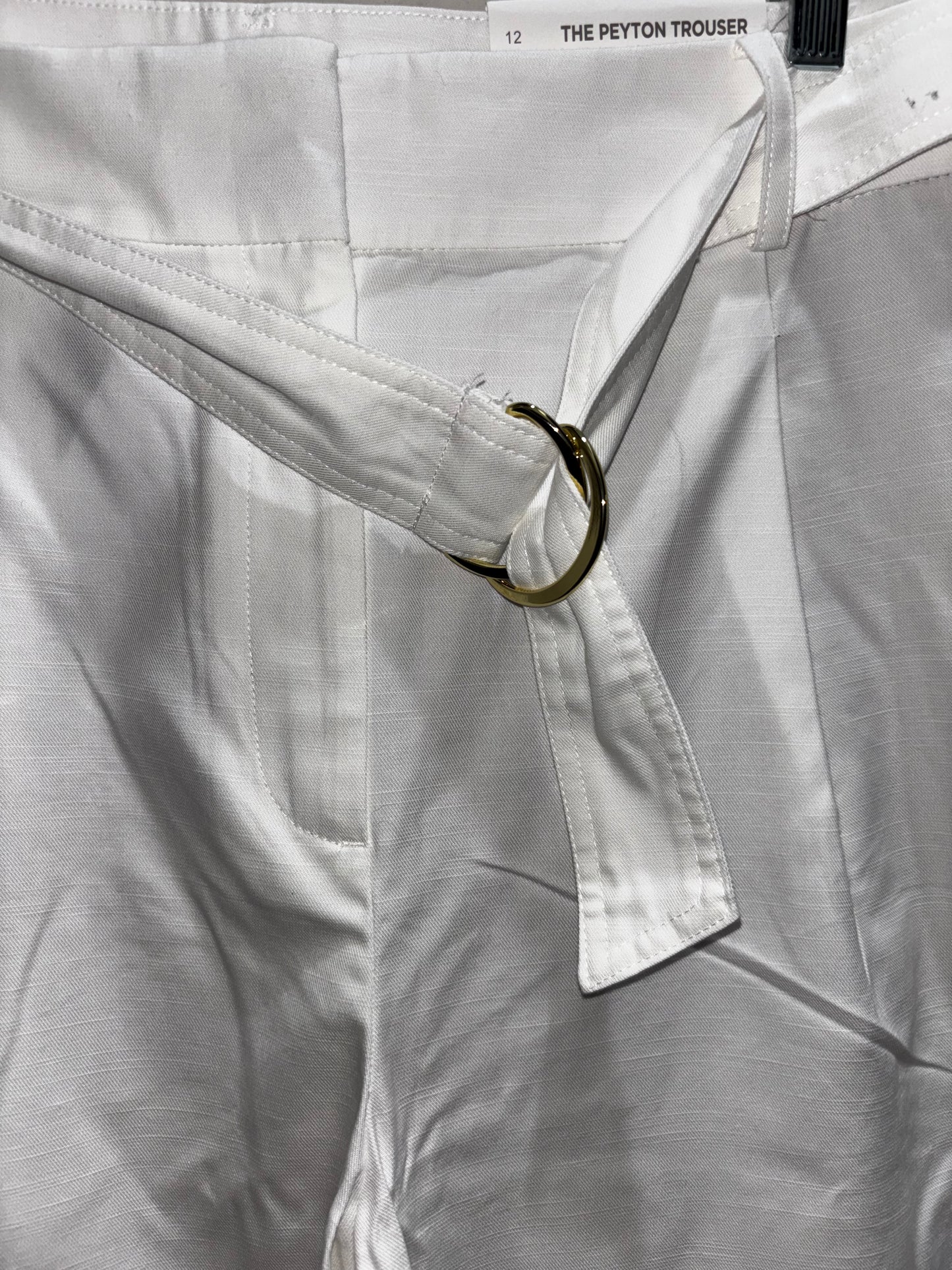 Loft white wide leg trouser pants women’s size 12 tall