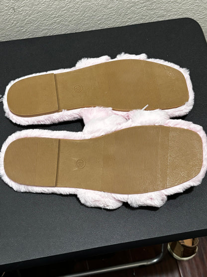 A New Day Women’s Pink Plush Slip-on Shoes