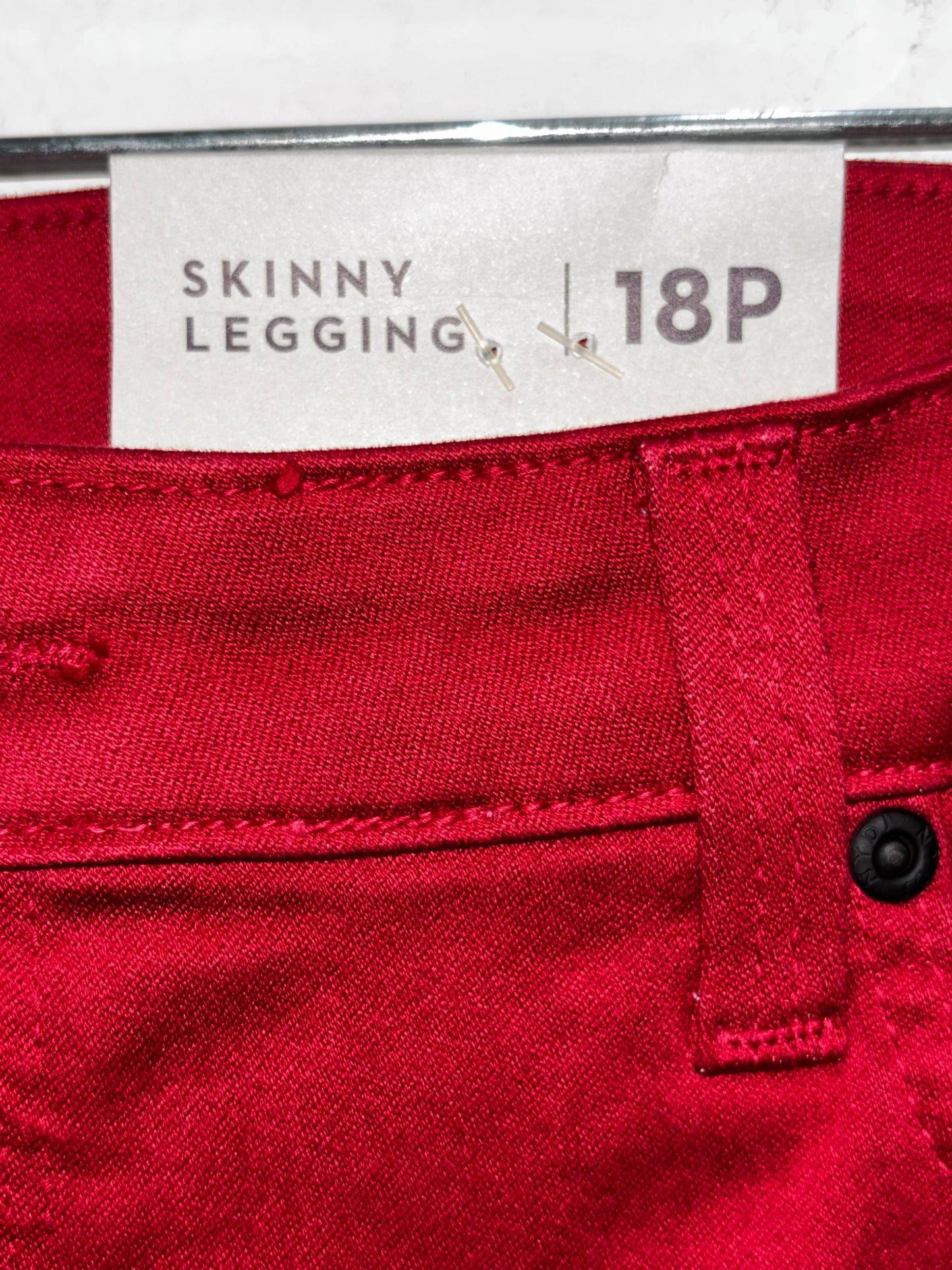 NYDJ Red Skinny Legging Denim Jeans Women’s size 18P