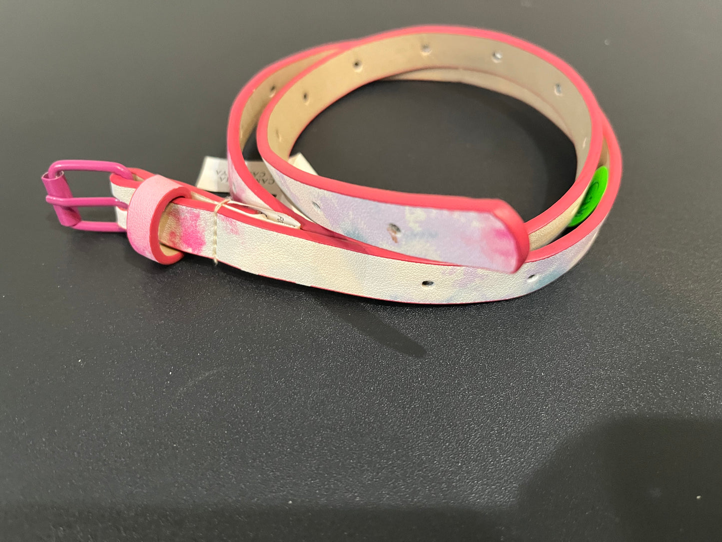 Pink & White Girl's Belt 29.5”