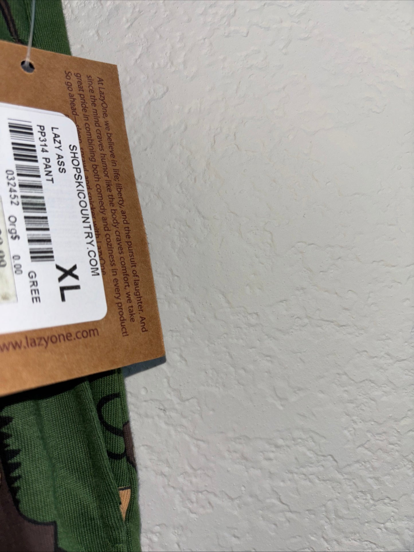 Lazy one lounge pants women’s “lazy ass” size xl NWT