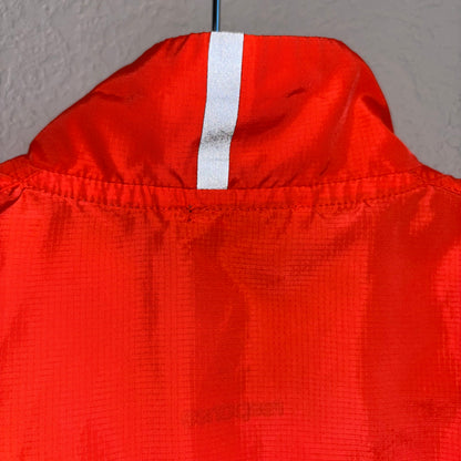 Adidas neon orange windbreaker, lightweight size XL men’s reflective