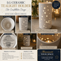 Star design tea light holder