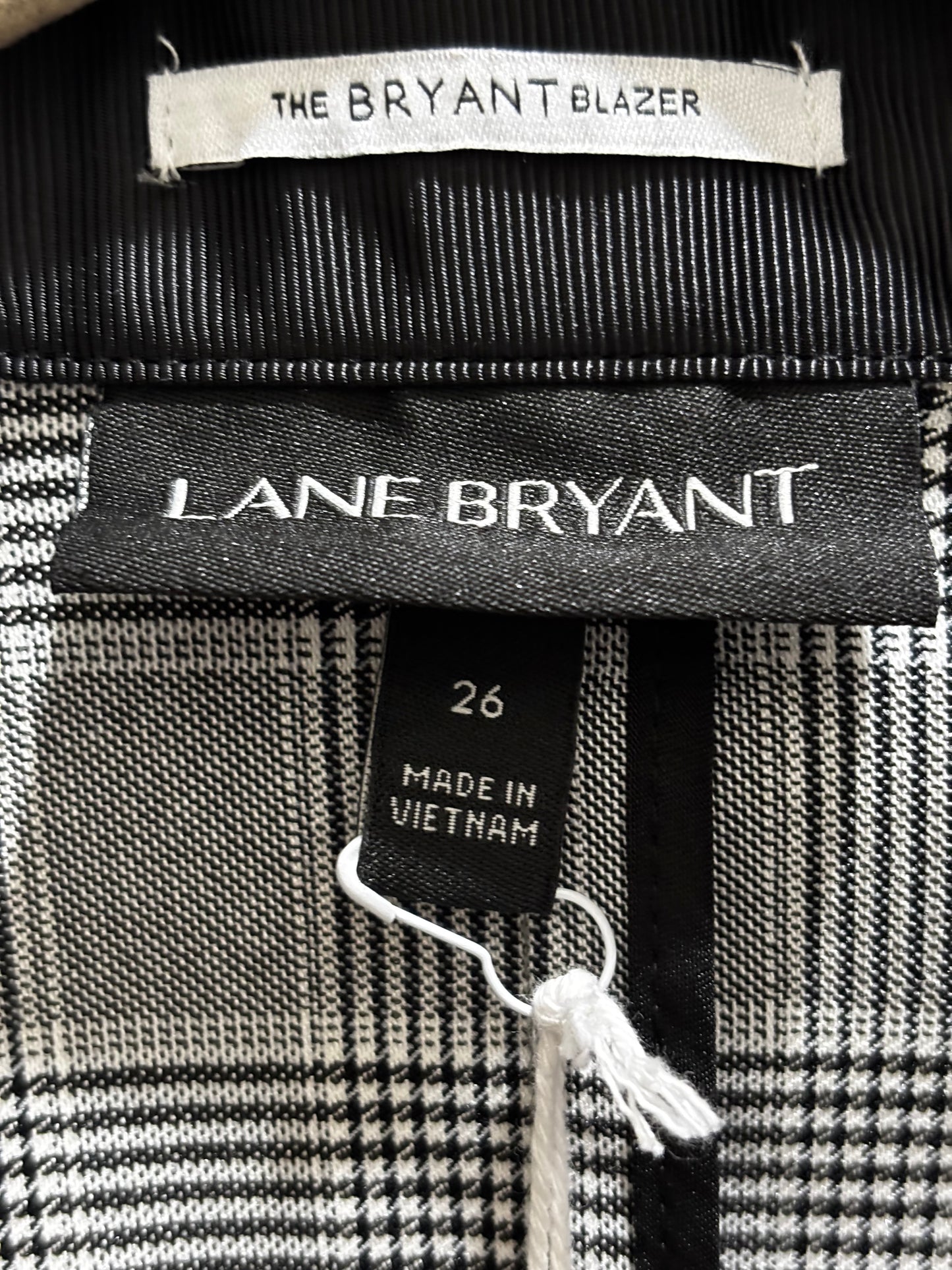 The Bryant Blazer Houndstooth Plaid by Lane Bryant Blazer size 26