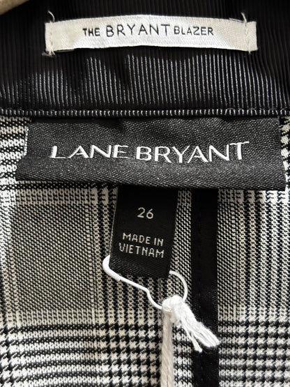 The Bryant Blazer Houndstooth Plaid by Lane Bryant Blazer size 26