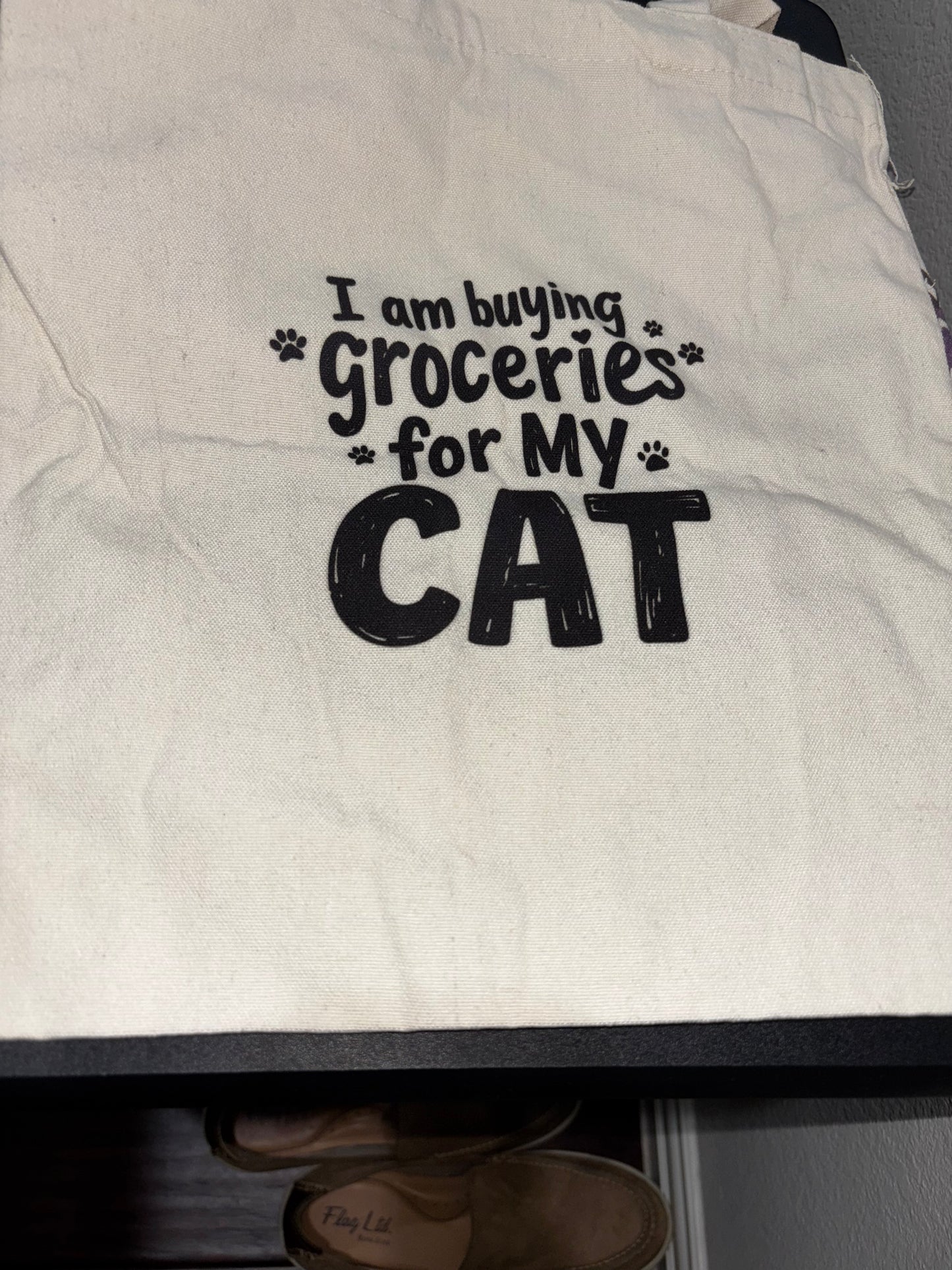 Cat Themed Canvas Tote Bag