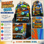 Book bag Multicolor Encouraging Theme. Unisex