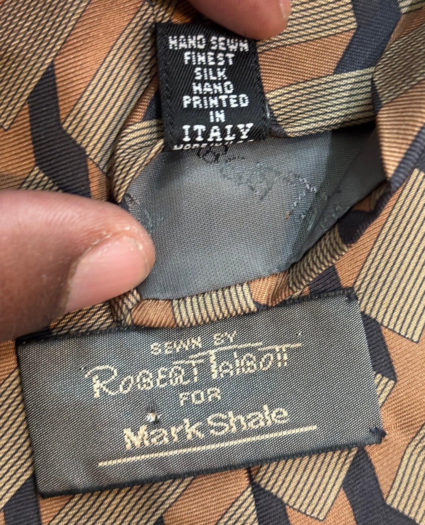 Custom Tie Sewn by Robert Talbott 57” 100% Silk by