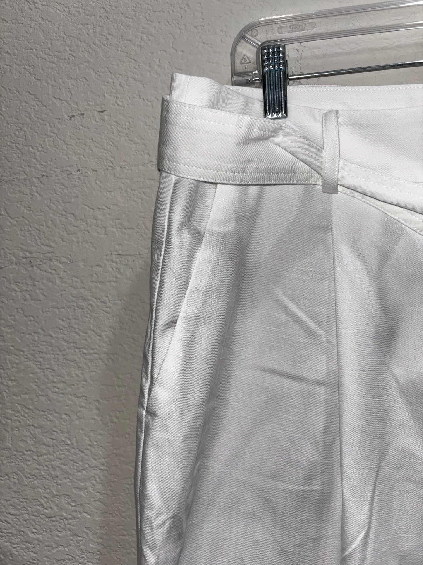 Loft white wide leg trouser pants women’s size 12 tall