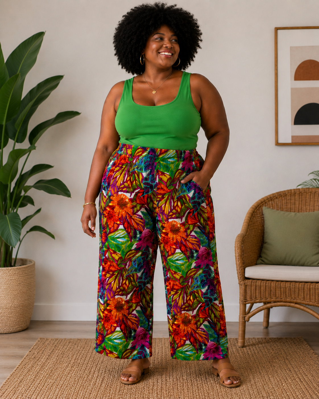 Lauren Ralph Lauren Women’s Floral Wide Leg Trouser Pants Pants size 2X