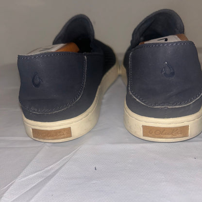 Olukai blue mesh loafers slip on size 8 ￼