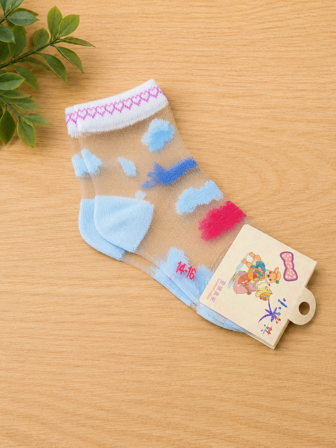 Girl Toddler Sheer accent socks