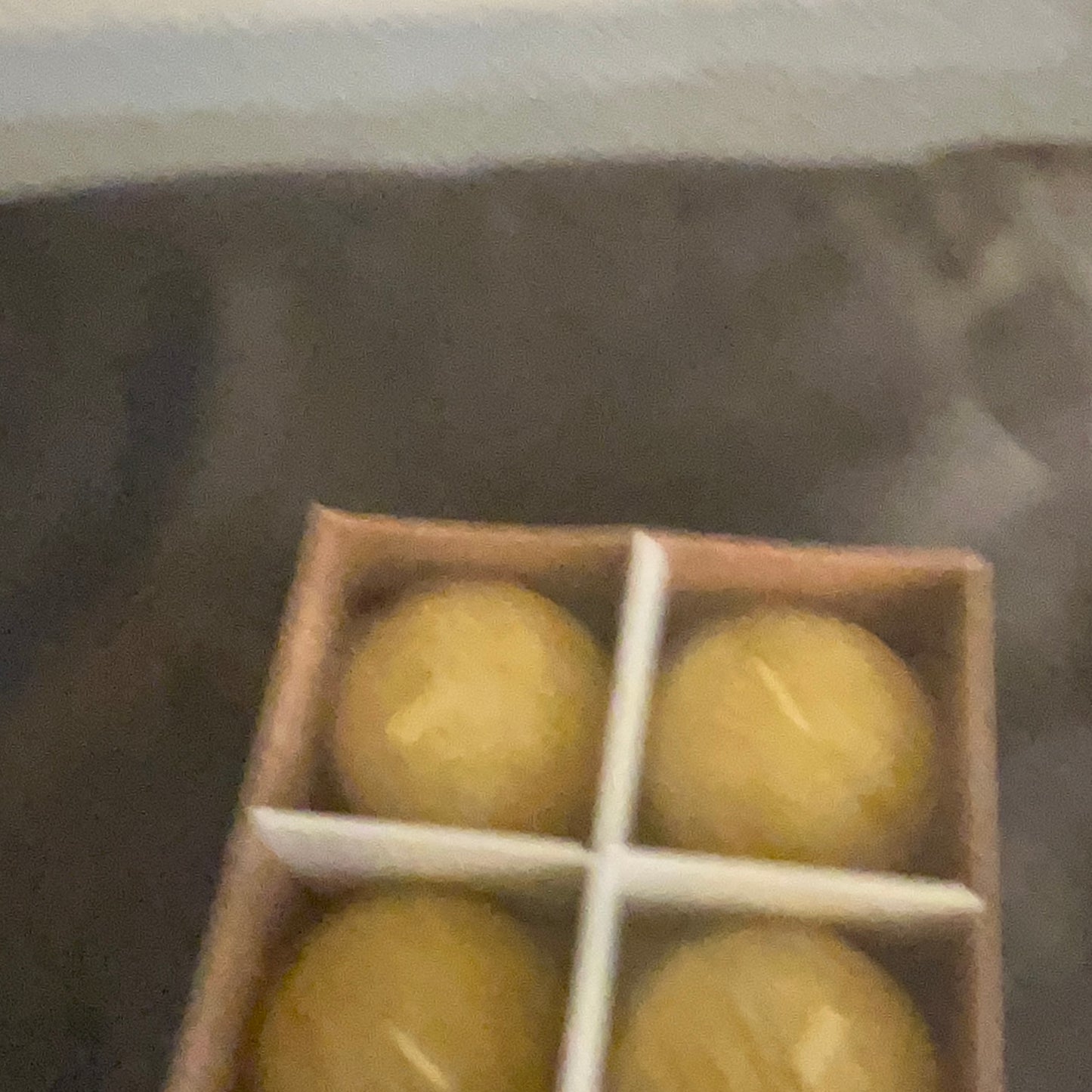Candles sphere shaped unscented set of 4