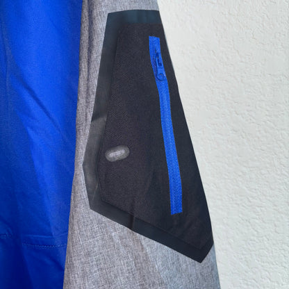 Texas Rangers, blue and gray windbreaker with logo men’s size large