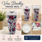 Vera Bradley floral travel Tumbler 20 oz capacity ￼￼