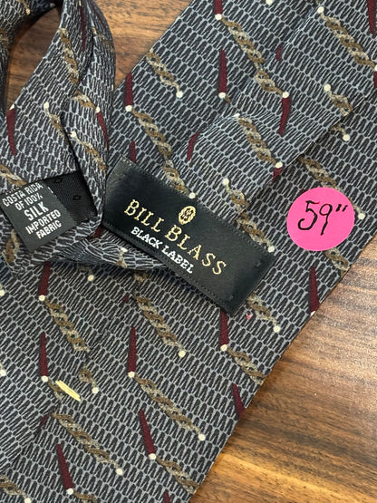 Bill Blass Black Label Tie 100% Silk 59”