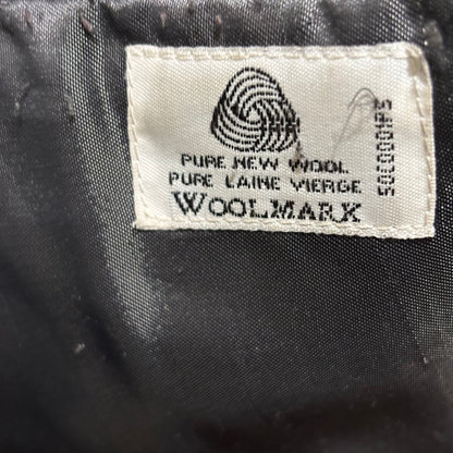 Luca Bertoni Dark Charcoal Gray/Black Wool Blazer Men’s