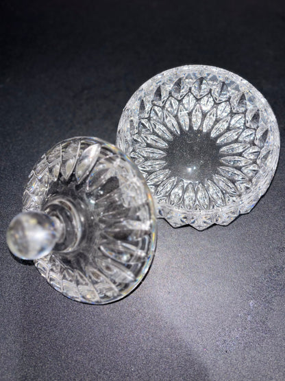Crystal Lidded Candy Trinket Dish