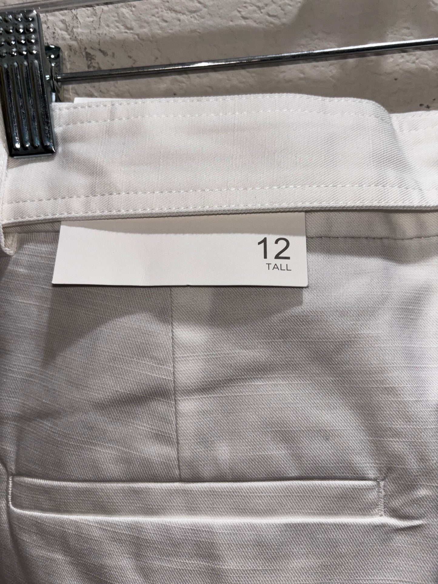 Loft white wide leg trouser pants women’s size 12 tall