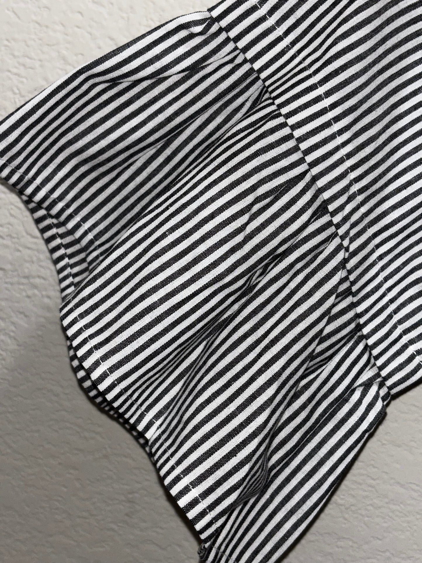 Listicle Women’s Striped Ruffle Blouse size Large