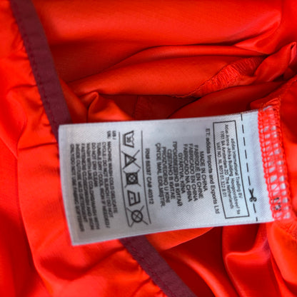 Adidas neon orange windbreaker, lightweight size XL men’s reflective