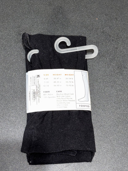 Cat and Jack Girls Black Tights size 7-10