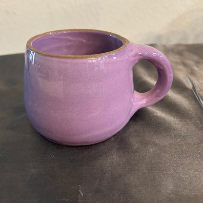 Mug Handmade Pottery Ceramic Lavender 6oz