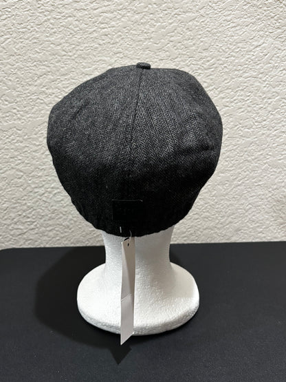 Born to Love Paperboy Hat Charcoal Gray Kids Large. Adult XS