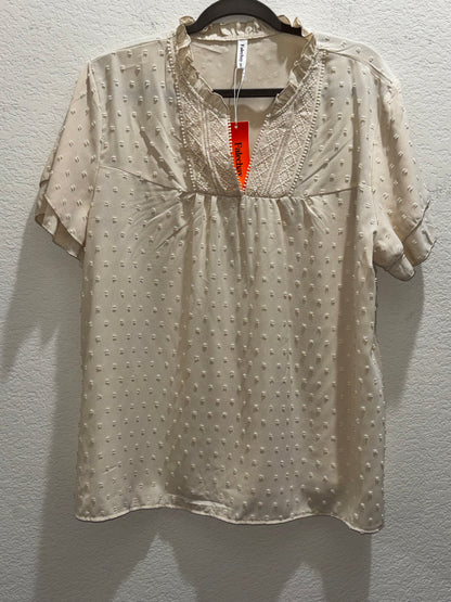 Falechay Women’s Cream Blouse size 3XL