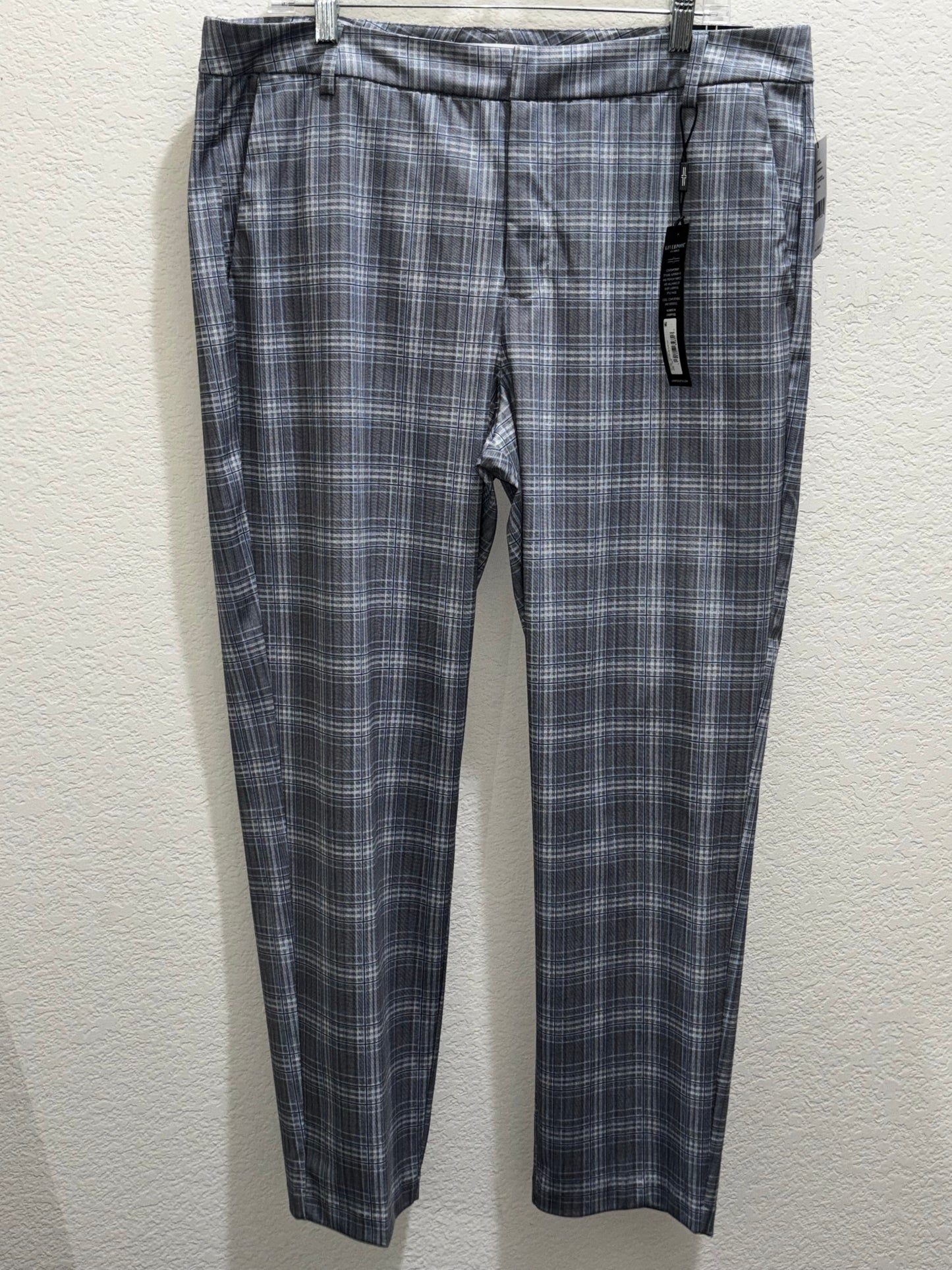 Liverpool Los Angeles Women’s plaid graypants size16