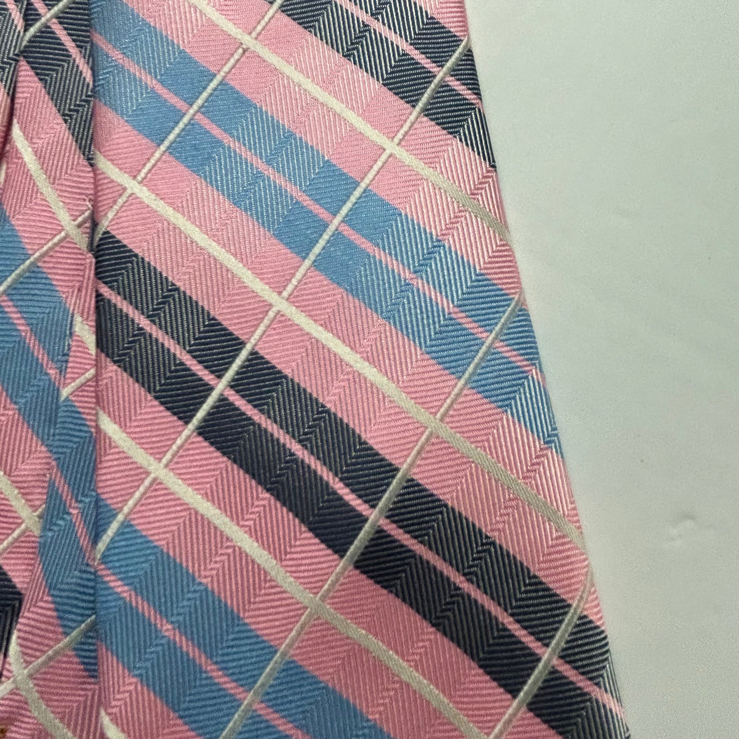 Nautica Pink Blue Black and Silver Men’s Tie