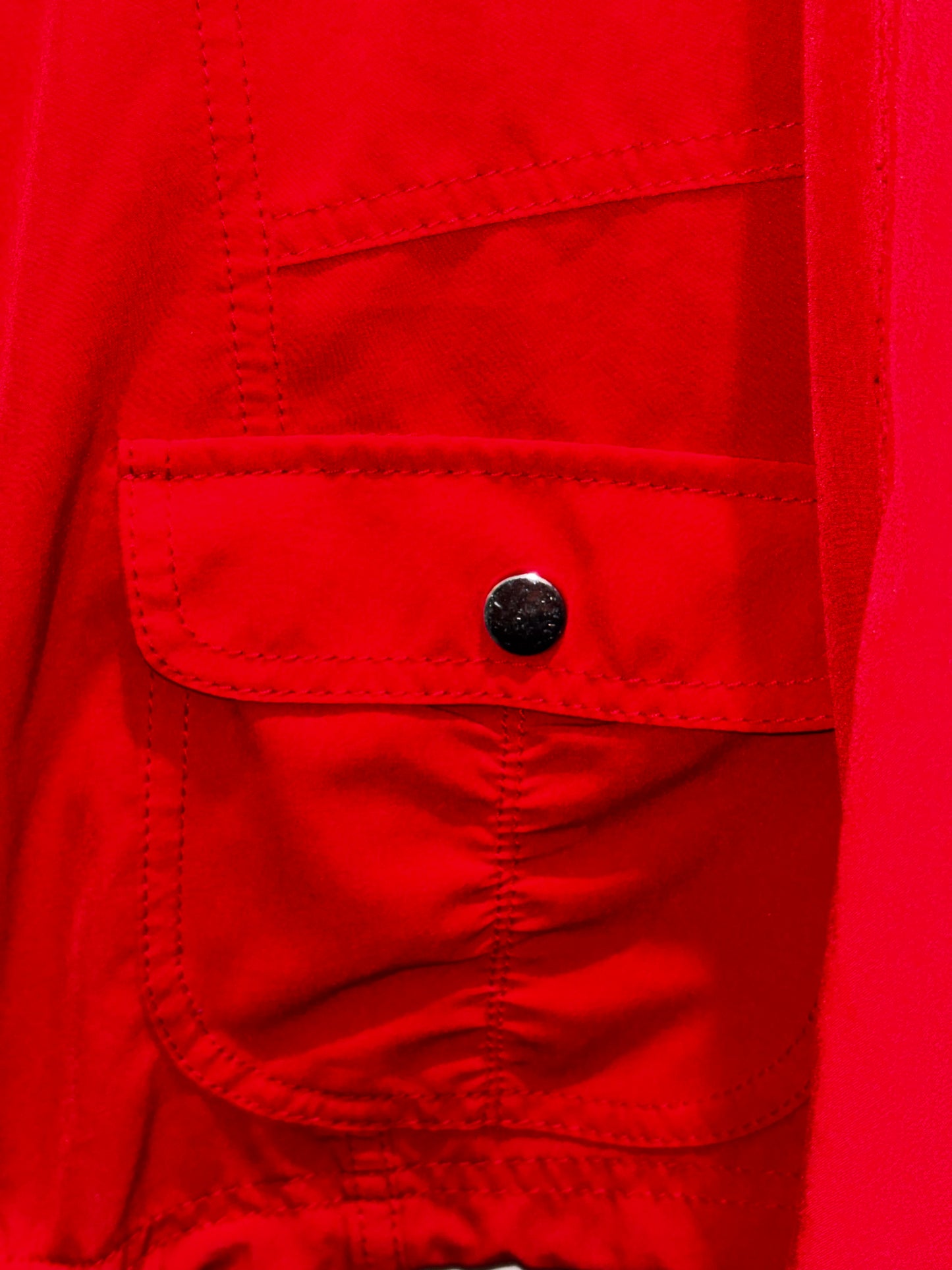 Chicos Zenergy Red Windbreaker Jacket Women’s size 3