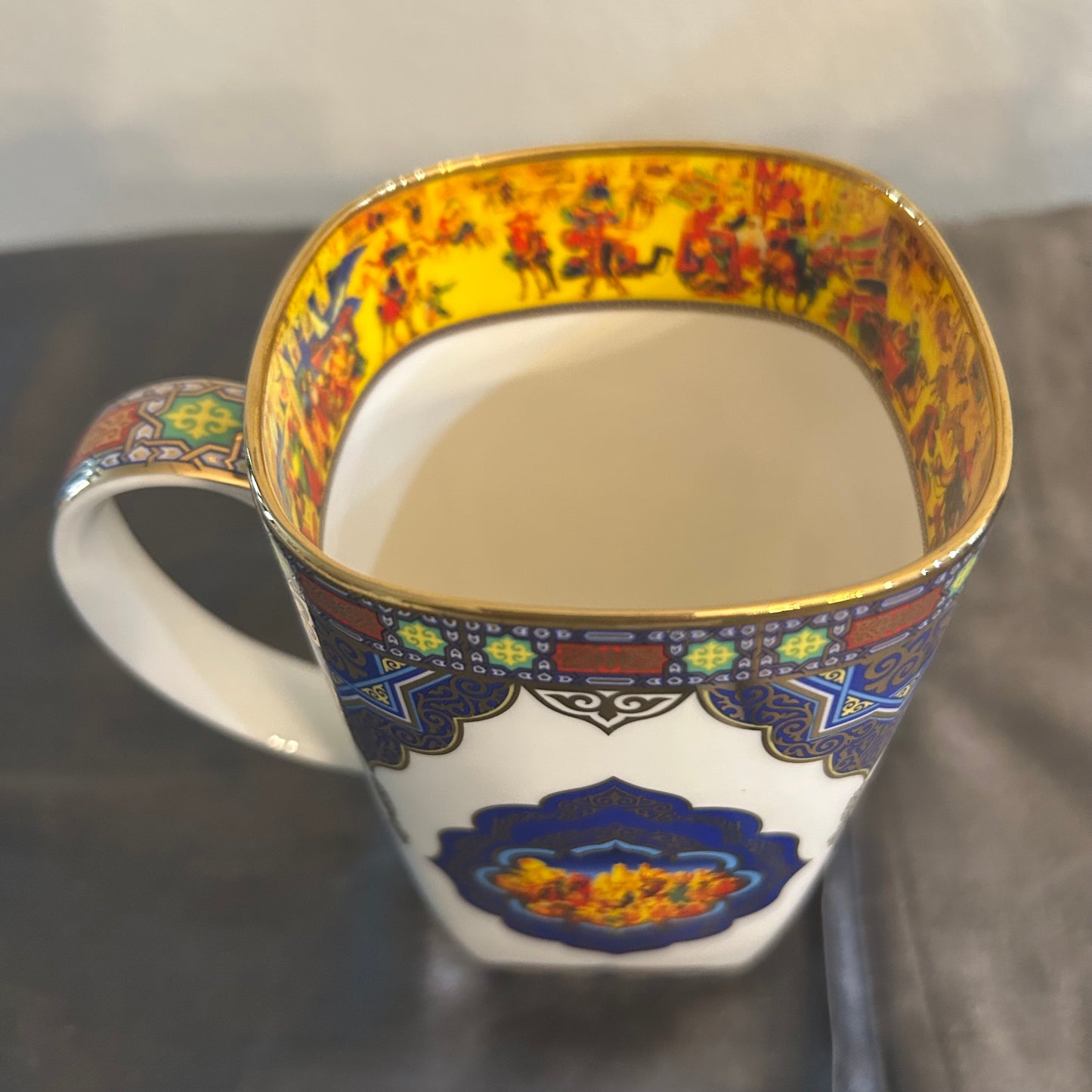 Mug with Colorful Asian Inspired Design  12oz