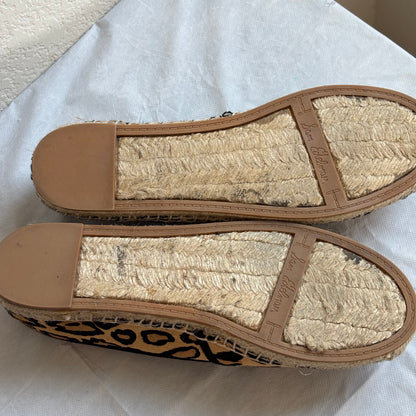Sam Edelman Espadrilles leopard loafers women’s size 8 New