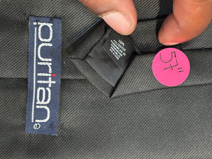 Puritan Black Tie 57” 100% Polyester