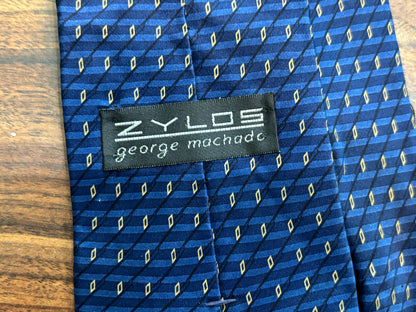 ZYLOS George Machado Blue Tie 100% Silk