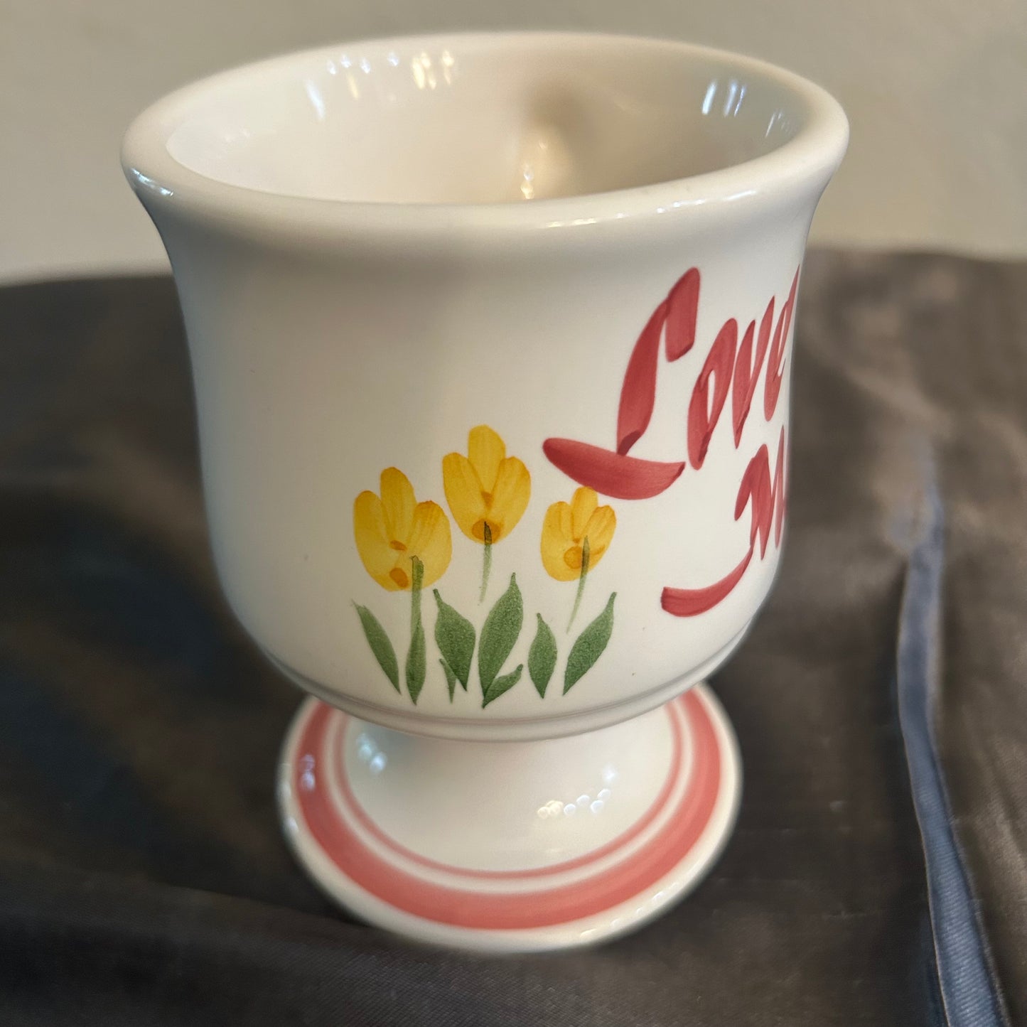 “Love You Mom” Mug w/ Flowers 8oz