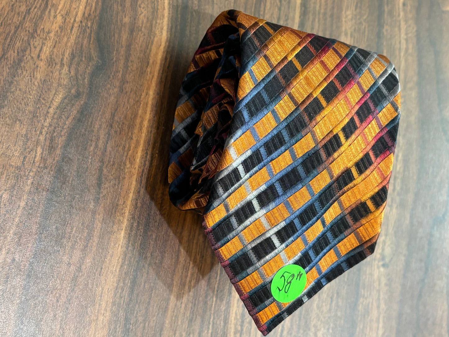 SARAR Multi-Color Tie 100% Silk 58”