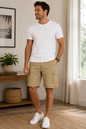 Men’s Khaki Cargo Shorts by Lee size 33