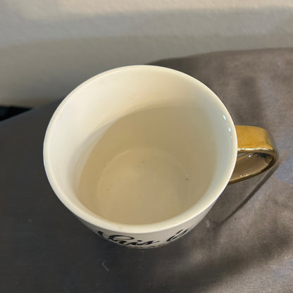 Mug white with gold handle “This is probably wine”