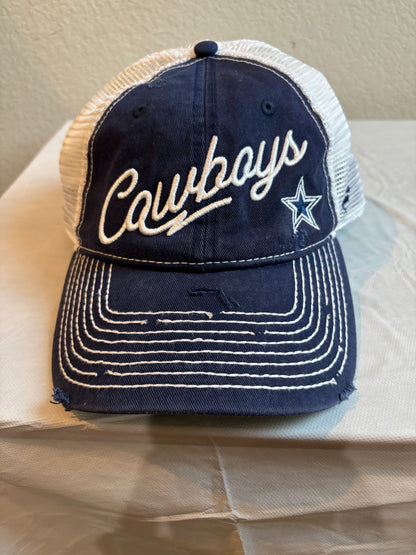 Dallas Cowboys Blue & White Trucker Hat buy Fanatics