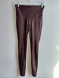 Spanx faux leather brown leggings size medium women’s