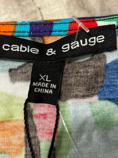 Cable and Gauge Women’s Multicolor Blouse size XL