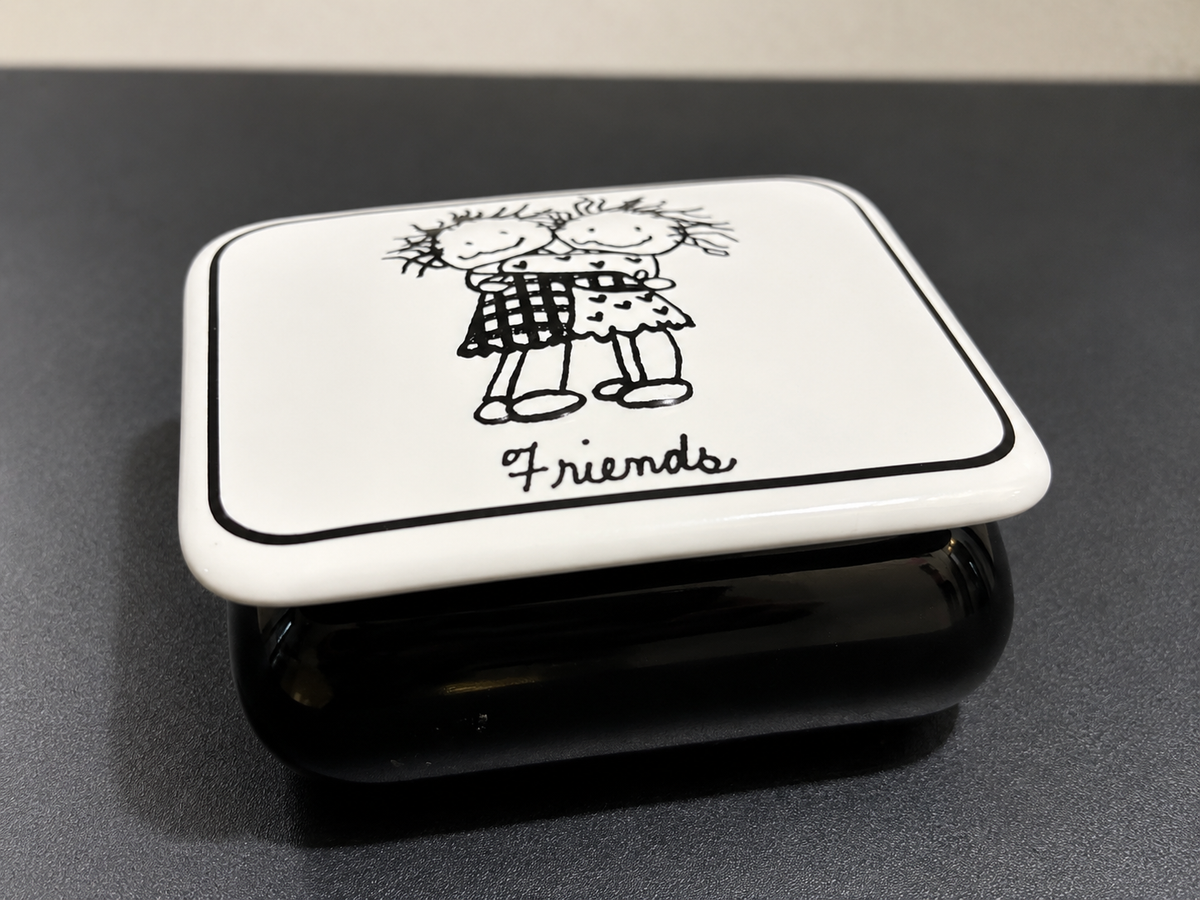 Enesco Children of the Inner Light Friends Ceramic Trinket Box Keepsake Hugs