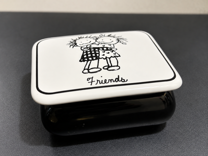 Enesco Children of the Inner Light Friends Ceramic Trinket Box Keepsake Hugs