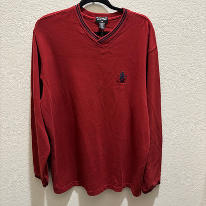 Polo Jeans Co. Ralph Lauren Brick Red Long Sleeve V Neck Pullover
