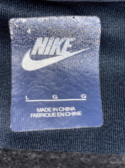 Nike Navy Blue and White striped Jacket Men’s large
