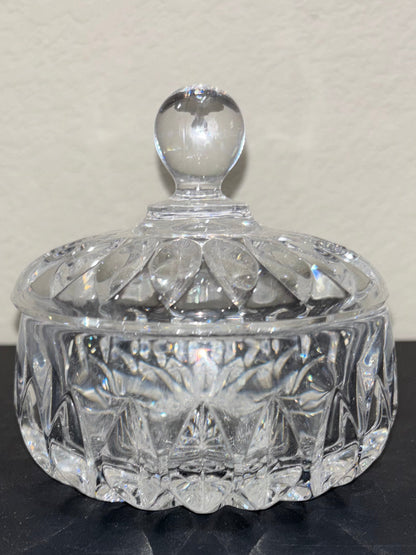 Crystal Lidded Candy Trinket Dish
