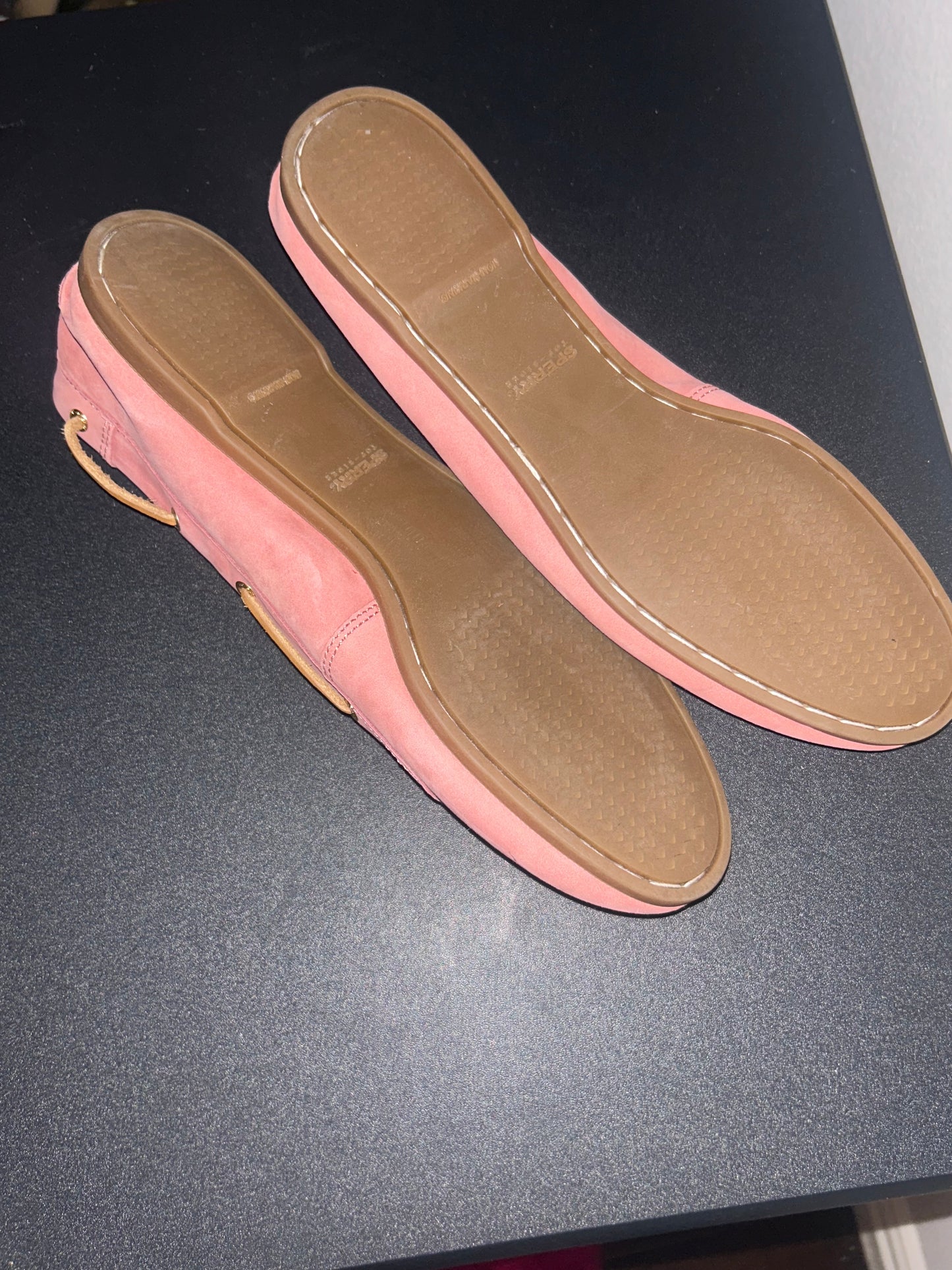 Sperry Mauve  P!nk Women’s Suede leather loafers size 10M