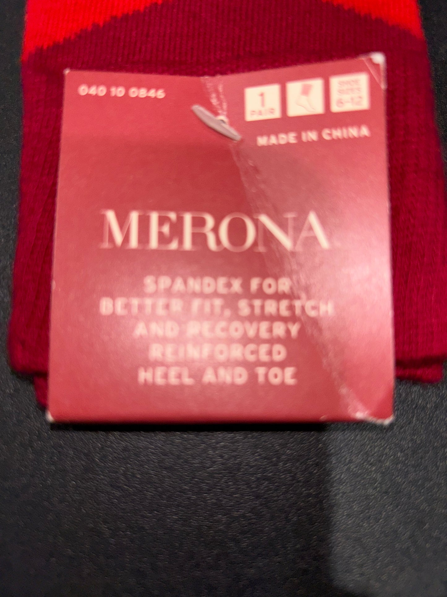 Burgundy Argyle Socks by Merona